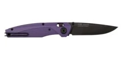ANV Knives A100, MAGNACUT, DLC Black, Blueberry And Cream GRN, Alock, A100-014 Couteau De Poche -Chic Couteaux Magasin ANVA100 014 02 anv