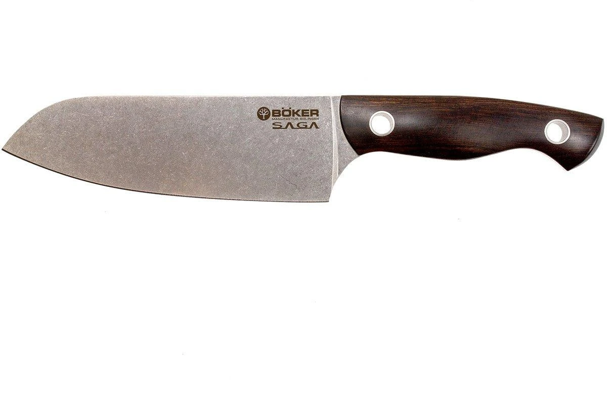 Böker 130366, Saga Couteau Santoku, Bois De Grenadille 3 Böker 130366, Saga Couteau Santoku, Bois De Grenadille