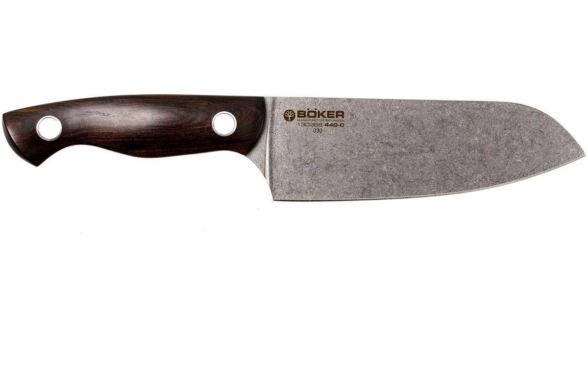 Böker 130366, Saga Couteau Santoku, Bois De Grenadille 4 Böker 130366, Saga Couteau Santoku, Bois De Grenadille – Image 2