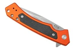 Case The Marilla, Orange Anodized Aluminum, S35VN, Black G-10 Inlay, 25886 Couteau De Poche -Chic Couteaux Magasin CE25886 06 case