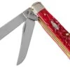 Case Mini Trapper Dark Red Bone, Peach Seed Jig, 31952, 6207 CV Couteau De Poche -Chic Couteaux Magasin CE31952 01 case