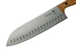 Due Cigny Tuscany DG2C760-18OL Santoku 18 Cm Bois D'olivier -Chic Couteaux Magasin DG2C760 18OL 03 duecigni