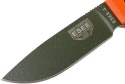 ESEE Model 4 OD Blade, Orange Handle 4P-OD Avec étui + Clip -Chic Couteaux Magasin EE ESEE 4P OD 03 esee knives ee esee 4p od 03