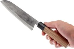 Eden Dento Santoku 16,5 Cm, Acier Aogami -Chic Couteaux Magasin EQ2070 316 06 eden dento santoku eq2070 316 06