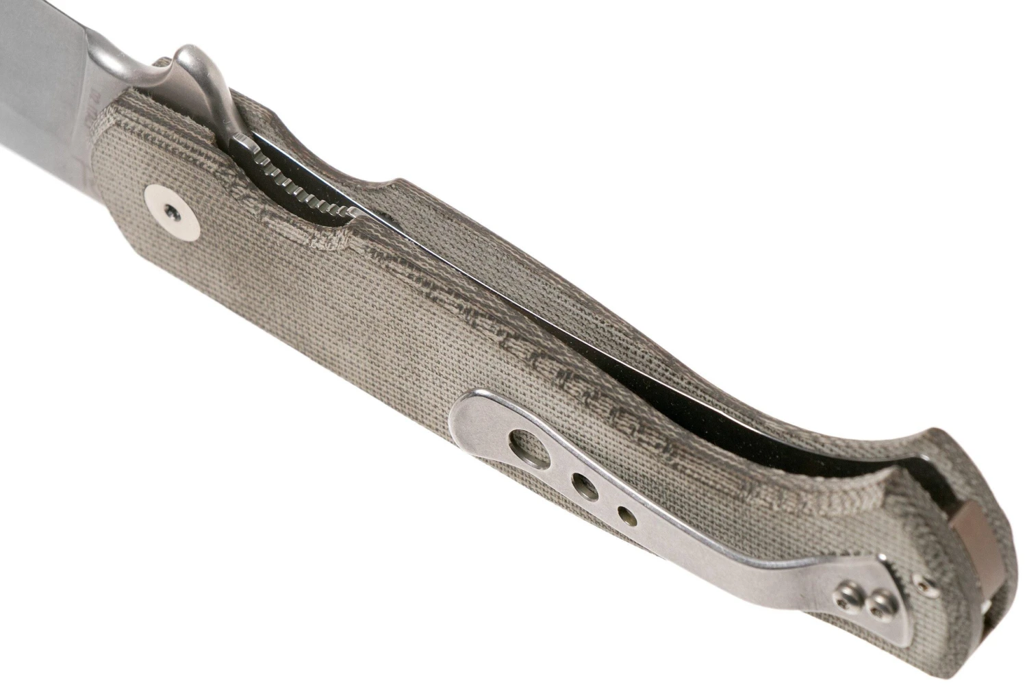 Fox Knives Eastwood Tiger 524G Stonewashed D2, Green Micarta Couteau De Poche, Gudy Van Poppel Design 7 Fox Knives Eastwood Tiger 524G Stonewashed D2, Green Micarta Couteau De Poche, Gudy Van Poppel Design – Image 5