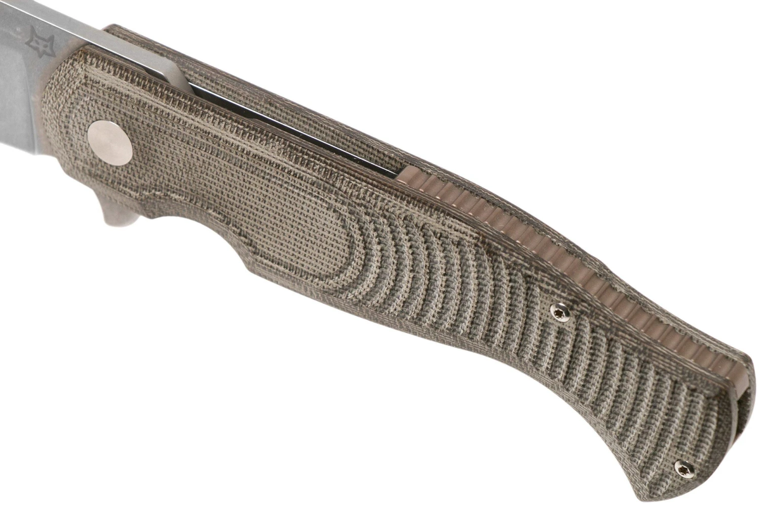 Fox Knives Eastwood Tiger 524G Stonewashed D2, Green Micarta Couteau De Poche, Gudy Van Poppel Design 9 Fox Knives Eastwood Tiger 524G Stonewashed D2, Green Micarta Couteau De Poche, Gudy Van Poppel Design – Image 7