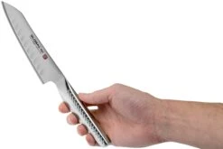 Global Ni GNM-01 Couteau à Légumes Avec Alvéoles 14 Cm -Chic Couteaux Magasin GLNM001 06 global ni