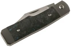Jack Wolf Sharpshooter Jack, Blue Fat Carbon SHSH-FC Couteau De Poche Slipjoint -Chic Couteaux Magasin JW SHSH FC 07 jackwolf