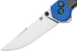 Kansept EDC Tac K2009A6 Blackwashed CPM-S35VN, Blue G10 Couteau De Poche, Mikkel Willumsen Design -Chic Couteaux Magasin KSK2009A6 03 kansept