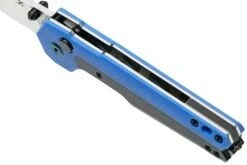 Kansept EDC Tac K2009A6 Blackwashed CPM-S35VN, Blue G10 Couteau De Poche, Mikkel Willumsen Design -Chic Couteaux Magasin KSK2009A6 07 kansept