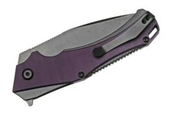 Kansept Hellx T1008A6 Blackwashed, Purple G10 Couteau De Poche, Mikkel WIllumsen Design -Chic Couteaux Magasin KST1008A6 04 kansept