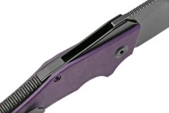Kansept Hellx T1008A6 Blackwashed, Purple G10 Couteau De Poche, Mikkel WIllumsen Design -Chic Couteaux Magasin KST1008A6 06 kansept