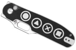 Kizer Cormorant Game Ki4562A3, S35VN, Black & White G10 Couteau De Poche, Yue Dong Design -Chic Couteaux Magasin KZKI4562A3 04 kizer