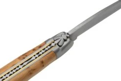 Forge De Laguiole Boraldes Edition 1212EINGE Mitres Satinées, Bois De Genévrier, Couteau De Poche -Chic Couteaux Magasin LA1212EINGE BOR 05 forgedelaguiole
