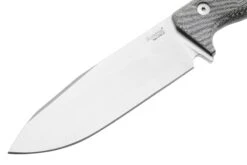 Lionsteel T6 Satin, Black Canvas Micarta T6-CVB Couteau Fixe -Chic Couteaux Magasin LI T6 CVB 03 lionsteel
