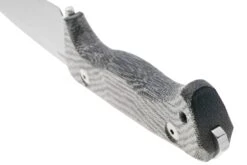 Lionsteel T6 Satin, Black Canvas Micarta T6-CVB Couteau Fixe -Chic Couteaux Magasin LI T6 CVB 04 lionsteel