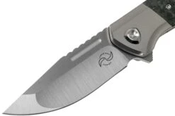 Liong Mah Lanny V2, Marble Carbon Fiber, Satin M390 Couteau De Poche -Chic Couteaux Magasin LO LA2 MCF 03 liong mah design