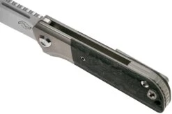 Liong Mah Lanny V2, Marble Carbon Fiber, Satin M390 Couteau De Poche -Chic Couteaux Magasin LO LA2 MCF 07 liong mah design