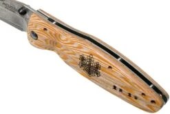 Mcusta MC-0182D Sengoku Toyotomi Hideyoshi, Yellow Pakkawood, Couteau De Gentleman -Chic Couteaux Magasin MC 0182D 07 mcusta