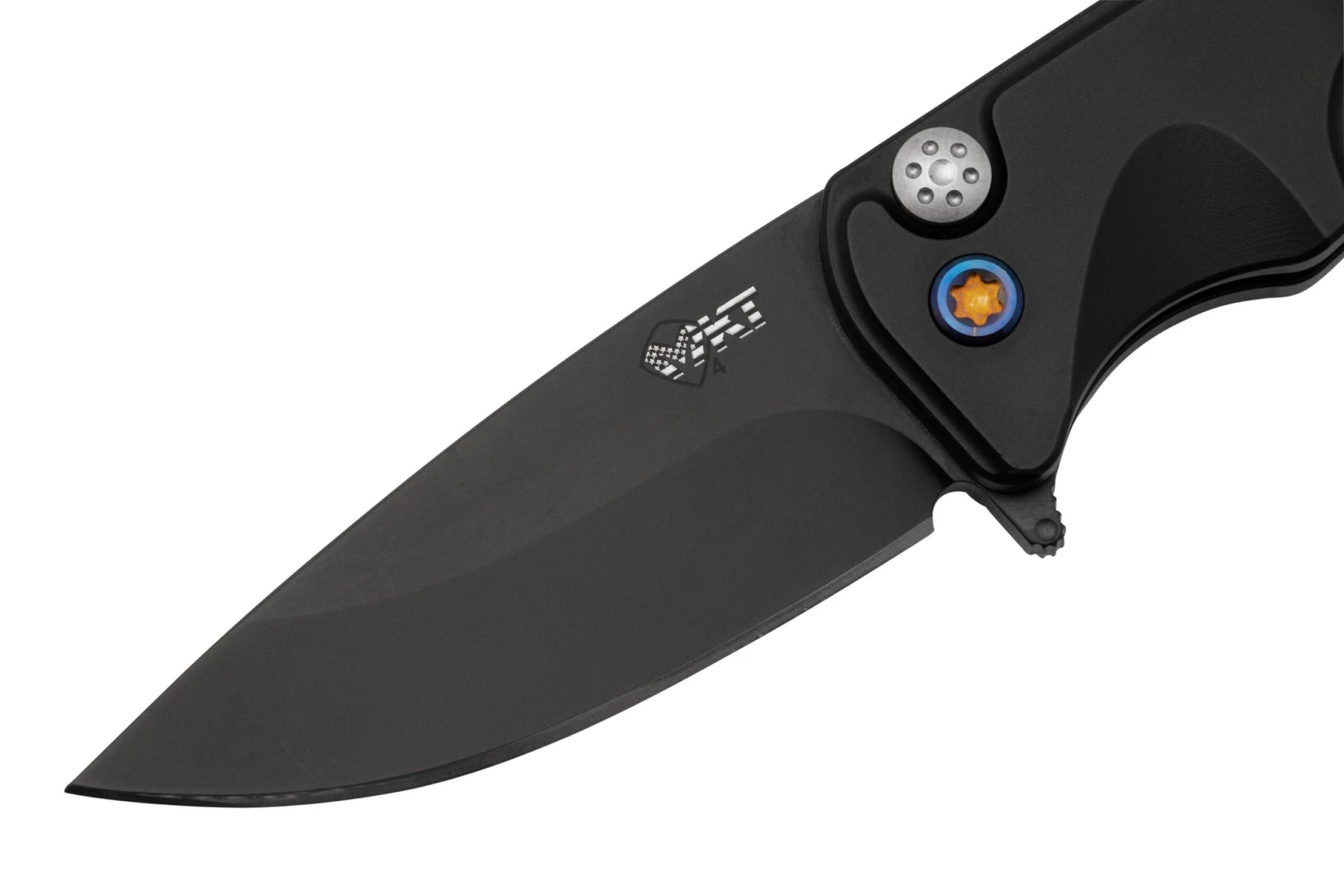 Medford Smooth Criminal, S45VN PVD Blade, Black Handle, Flamed Hardware Clip Couteau De Poche 5 Medford Smooth Criminal, S45VN PVD Blade, Black Handle, Flamed Hardware Clip Couteau De Poche – Image 3