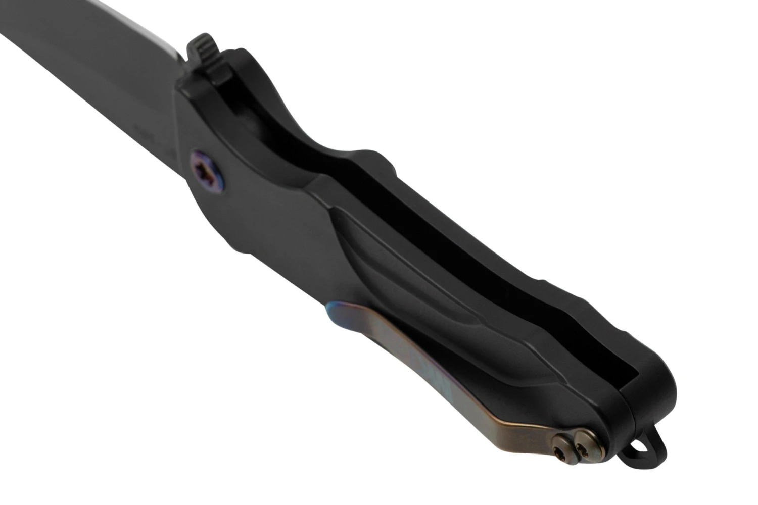 Medford Smooth Criminal, S45VN PVD Blade, Black Handle, Flamed Hardware Clip Couteau De Poche 6 Medford Smooth Criminal, S45VN PVD Blade, Black Handle, Flamed Hardware Clip Couteau De Poche – Image 4