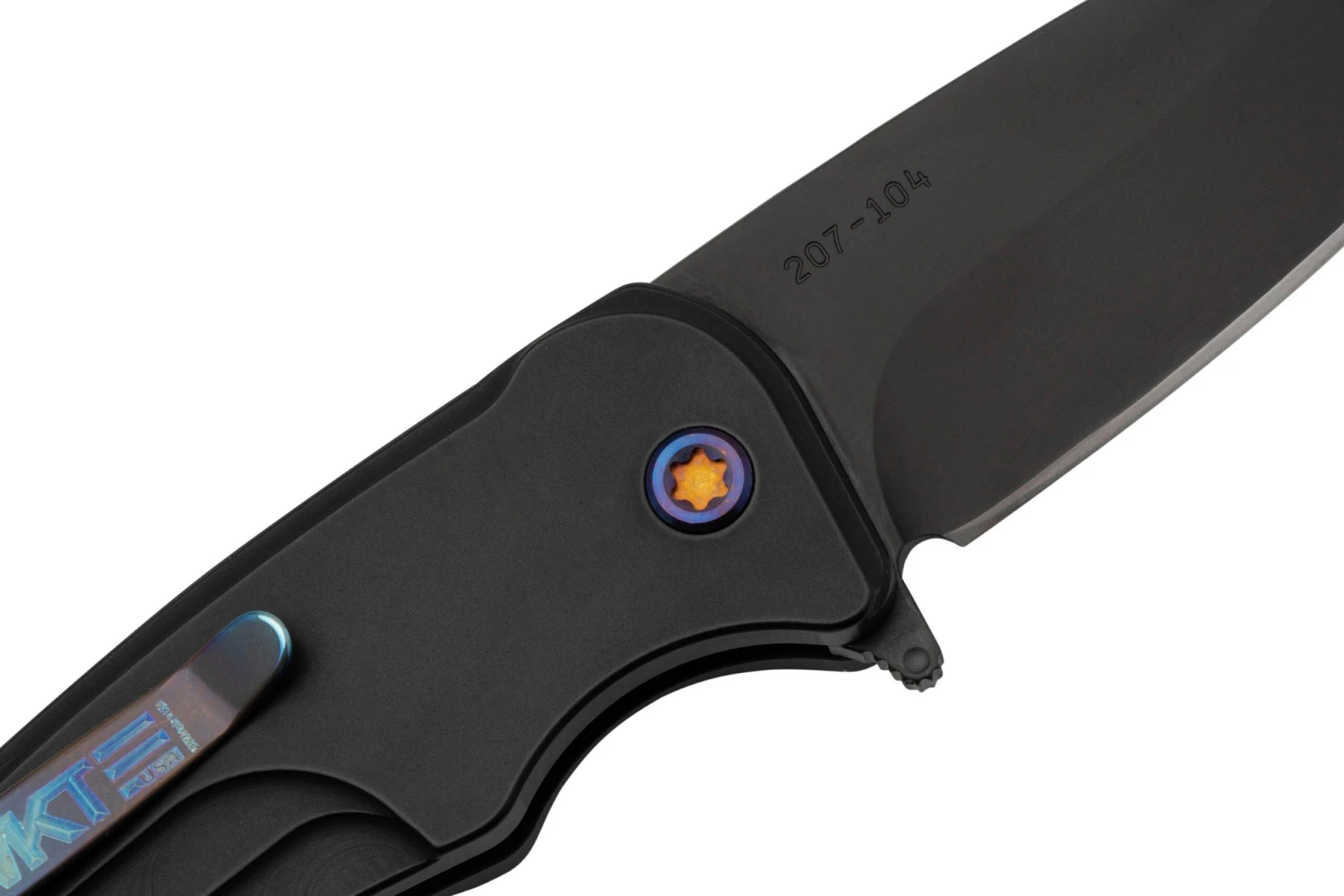 Medford Smooth Criminal, S45VN PVD Blade, Black Handle, Flamed Hardware Clip Couteau De Poche 7 Medford Smooth Criminal, S45VN PVD Blade, Black Handle, Flamed Hardware Clip Couteau De Poche – Image 5