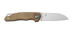 MKM Root RT-NC Satin Natural Canvas Micarta, Couteau De Poche, Jens Anso Design -Chic Couteaux Magasin MMK RT NC 02 mkm