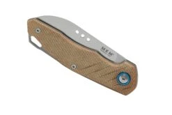 MKM Root RT-NC Satin Natural Canvas Micarta, Couteau De Poche, Jens Anso Design -Chic Couteaux Magasin MMK RT NC 06 mkm