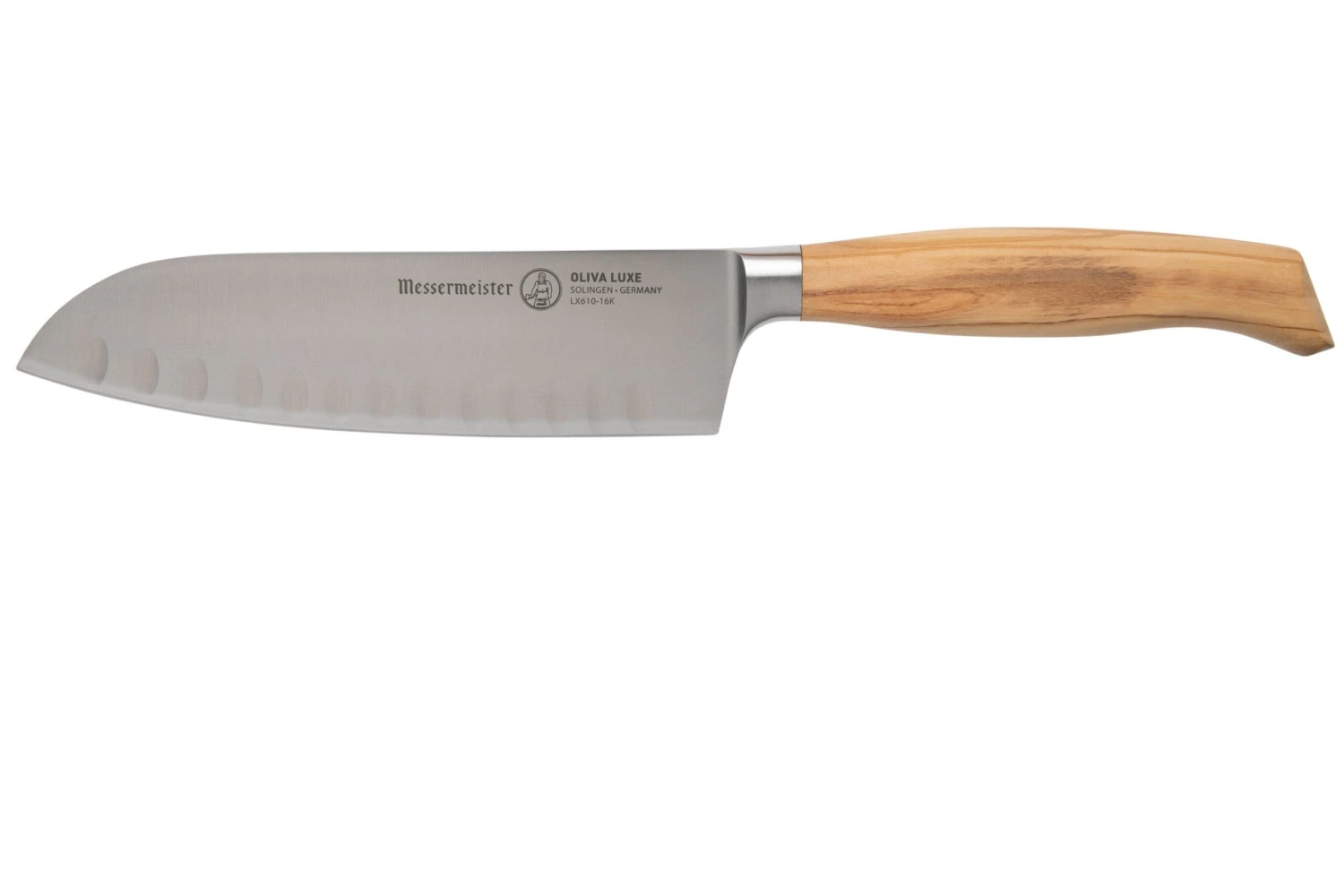 Messermeister Oliva Luxe LX610-16K Santoku à Alvéoles, 16 Cm 3 Messermeister Oliva Luxe LX610-16K Santoku à Alvéoles, 16 Cm
