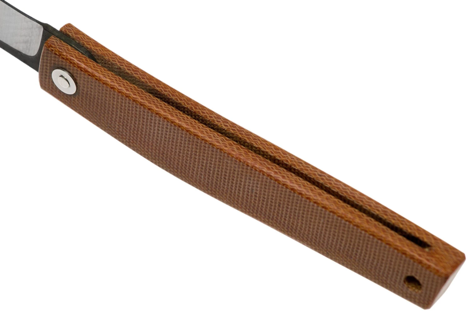 Ohta FK9 Couteau De Poche Higonokami, Natural Canvas Micarta 7 Ohta FK9 Couteau De Poche Higonokami, Natural Canvas Micarta – Image 5