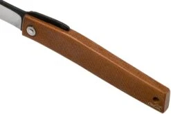 Ohta FK9 Couteau De Poche Higonokami, Natural Canvas Micarta 16 Ohta FK9 Couteau De Poche Higonokami, Natural Canvas Micarta -Chic Couteaux Magasin OHTA OFF FK9 M N 07 ohta knives