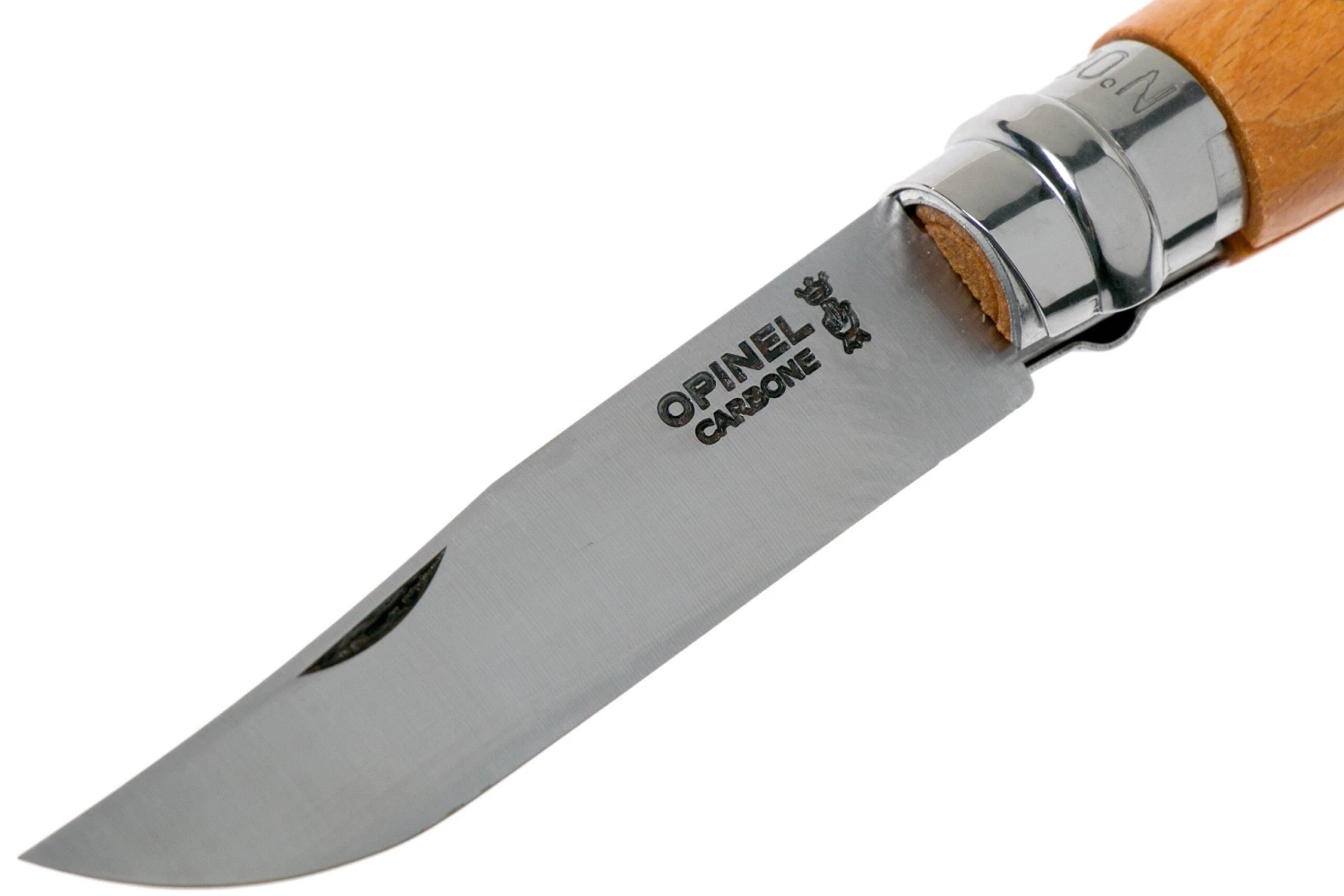 Opinel Couteau De Poche No.8 Gamme De Luxe Avec étui En Cuir, Acier Carbone 5 Opinel Couteau De Poche No.8 Gamme De Luxe Avec étui En Cuir, Acier Carbone – Image 3