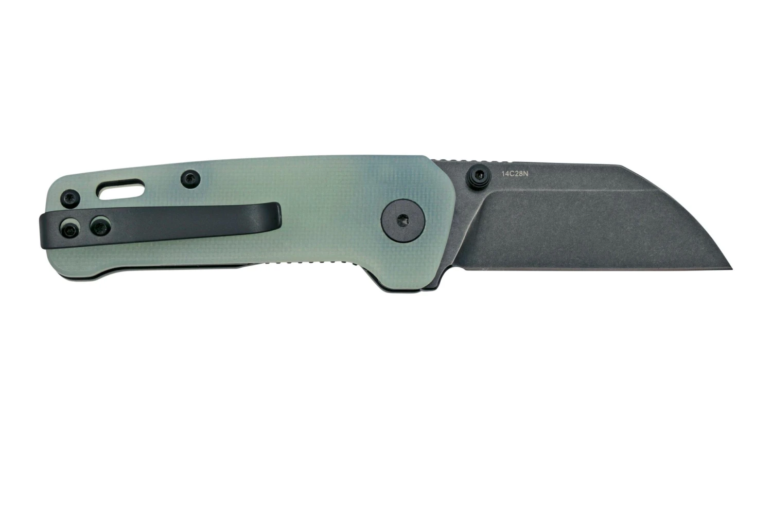 QSP Knife Penguin Mini QS130XS-F2, Blackwashed 14C28N, Natural G10, Couteau De Poche 4 QSP Knife Penguin Mini QS130XS-F2, Blackwashed 14C28N, Natural G10, Couteau De Poche – Image 2