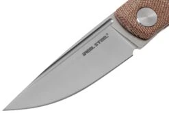 Real Steel Luna Premium II M390, Natural Micarta 7007P Knivesandtools Exclusive Couteau De Poche Slipjoint -Chic Couteaux Magasin RL7007P 03 real steel kato