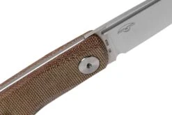 Real Steel Luna Premium II M390, Natural Micarta 7007P Knivesandtools Exclusive Couteau De Poche Slipjoint -Chic Couteaux Magasin RL7007P 06 real steel kato