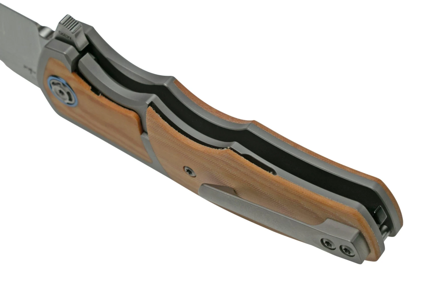 Reate Mini Crossroads M390, White Micarta MCR-WHM Couteau De Poche, Kirby Lambert Design 10 Reate Mini Crossroads M390, White Micarta MCR-WHM Couteau De Poche, Kirby Lambert Design – Image 8