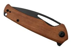 SENCUT Mims S21013-4 Guibourtia Wood Black Stonewashed, Couteau De Poche -Chic Couteaux Magasin SES21013 4 06 sencut