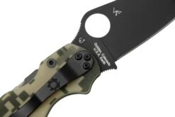 Spyderco Paramilitary 2 Camo Black C81GPCMOBK2 Couteau De Poche -Chic Couteaux Magasin SPC81GPCMOBK2 05 spyderco