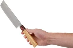 Sakai Takayuki Nakiri 33-Layer Damascus Hammered WA 16 Cm 13 Sakai Takayuki Nakiri 33-Layer Damascus Hammered WA 16 Cm -Chic Couteaux Magasin TA07473 06 sakai takayuki