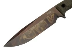 TRC Knives Apocalypse Apo Finish Elmax Green Canvas Micarta, Couteau De Survie -Chic Couteaux Magasin TI AP AP MICGN 03 trc