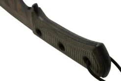 TRC Knives Apocalypse Apo Finish Elmax Green Canvas Micarta, Couteau De Survie -Chic Couteaux Magasin TI AP AP MICGN 04 trc