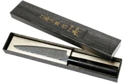 Tojiro Shippu Black Damascus Couteau Universel 13 Cm, FD-1592 17 Tojiro Shippu Black Damascus Couteau Universel 13 Cm, FD-1592 -Chic Couteaux Magasin TJFD 1592 08 tojiro sippu black