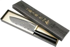 Tojiro Shippu Black Damascus Santoku 17 Cm, FD-1597 -Chic Couteaux Magasin TJFD 1597 08 tojiro sippu black