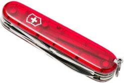 Victorinox Climber Rouge Transparent 1.3703.T Couteau Suisse -Chic Couteaux Magasin VT1 3703 T 05 victorinox vt1 3703 t 05