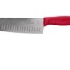 Victorinox SwissClassic 6.8521.17B Santoku Avec Alvéoles 17 Cm, Rouge 1 Victorinox SwissClassic 6.8521.17B Santoku Avec Alvéoles 17 Cm, Rouge -Chic Couteaux Magasin VT6 8521 17B 01 victorinox