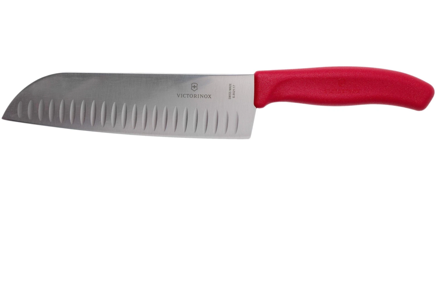 Victorinox SwissClassic 6.8521.17B Santoku Avec Alvéoles 17 Cm, Rouge 3 Victorinox SwissClassic 6.8521.17B Santoku Avec Alvéoles 17 Cm, Rouge