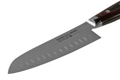 Yaxell Super Gou 37118 Santoku à Alvéoles, Acier Damassé 161 Couches, 16,5 Cm -Chic Couteaux Magasin YL37118 03 yaxell